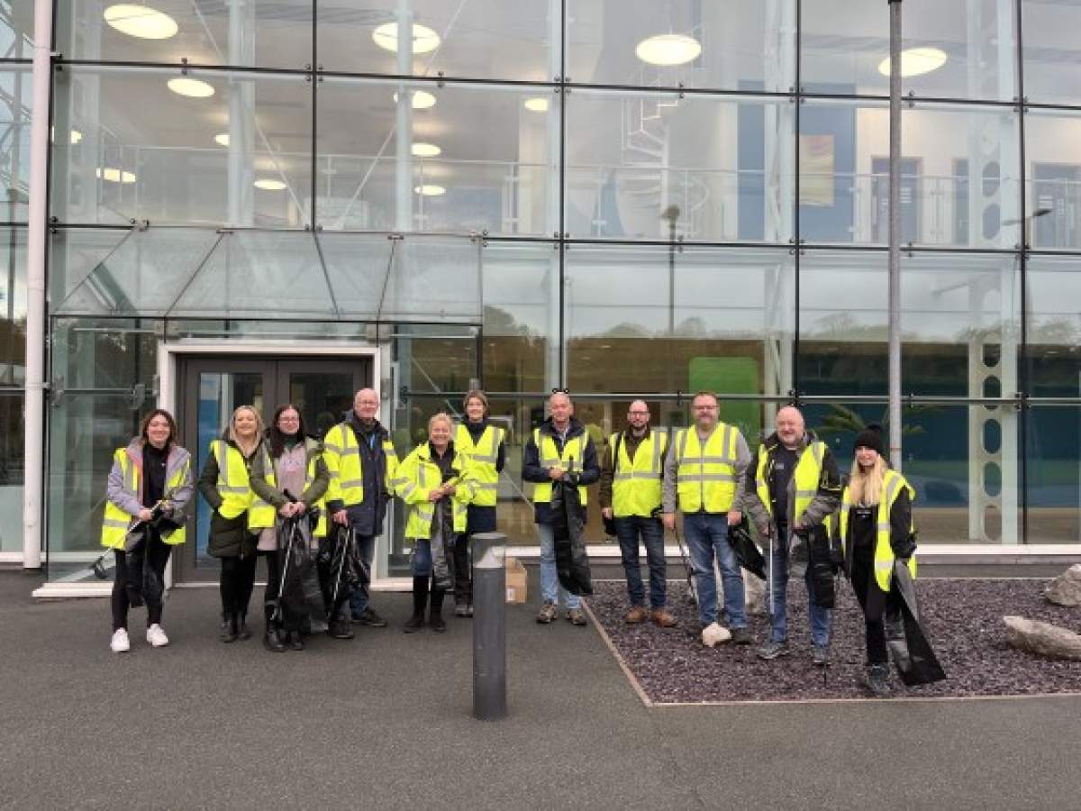 <p><strong>Cleaning up the community</strong><br>Colleagues get together to litter pick around the local area.</p>
