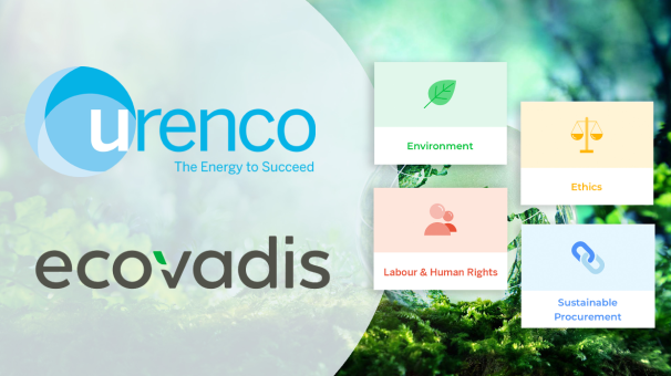 Urenco awarded bronze sustainability medal by EcoVadis for third consecutive year Image