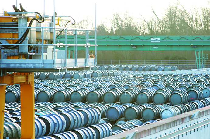 rows of cylinders