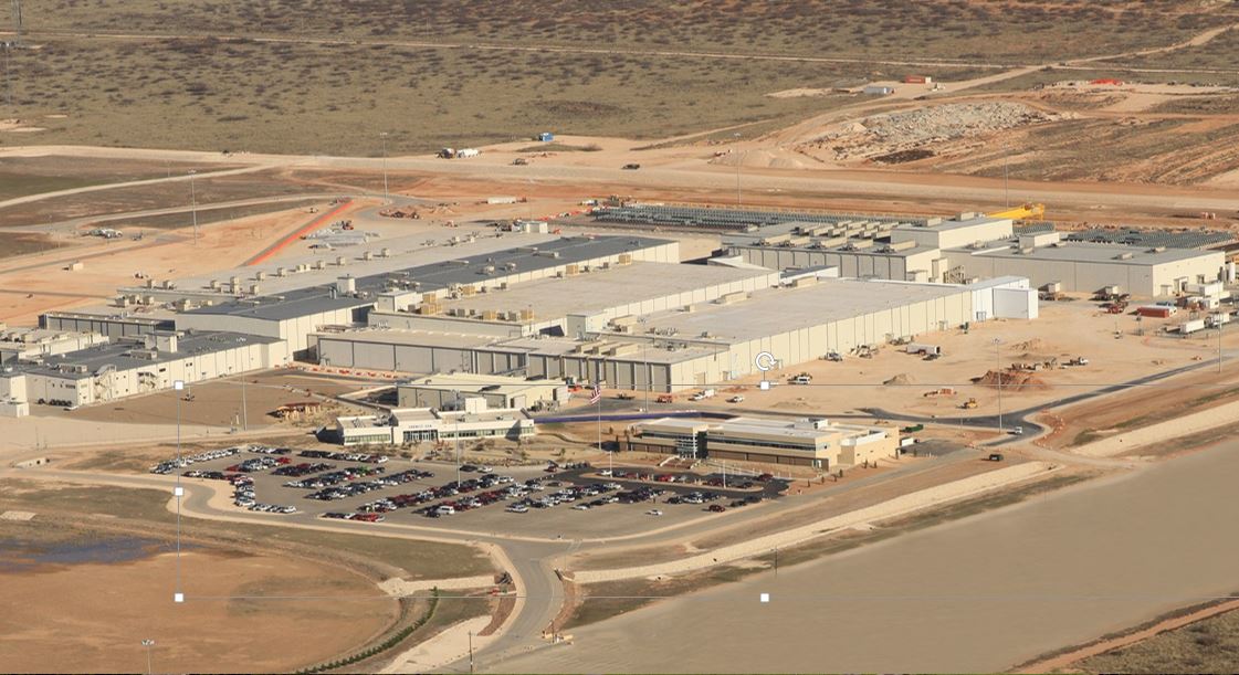 Aerial view of USA site