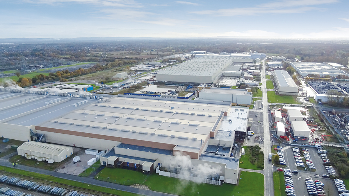 UK site aerial view